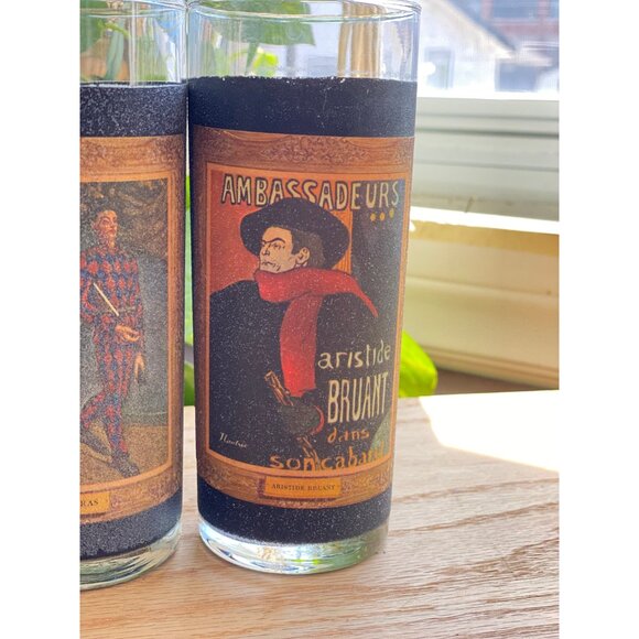 Vintage libbey Jim beam tall ball drinking water glasses cups textured tumblers - Picture 5 of 6